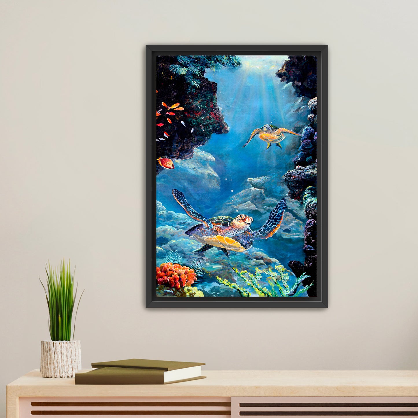 Underwater World of Wonder - Giclée on Canvas