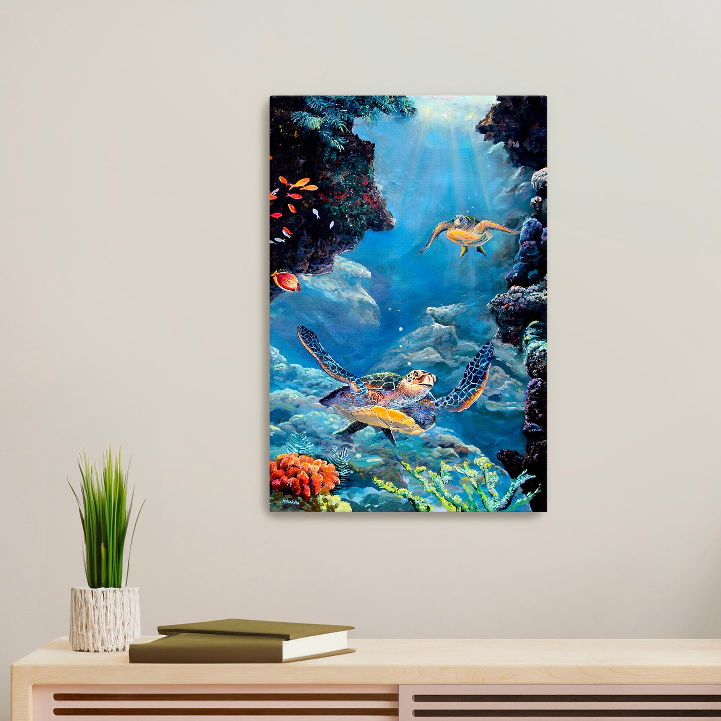 Underwater World of Wonder - Giclée on Metal