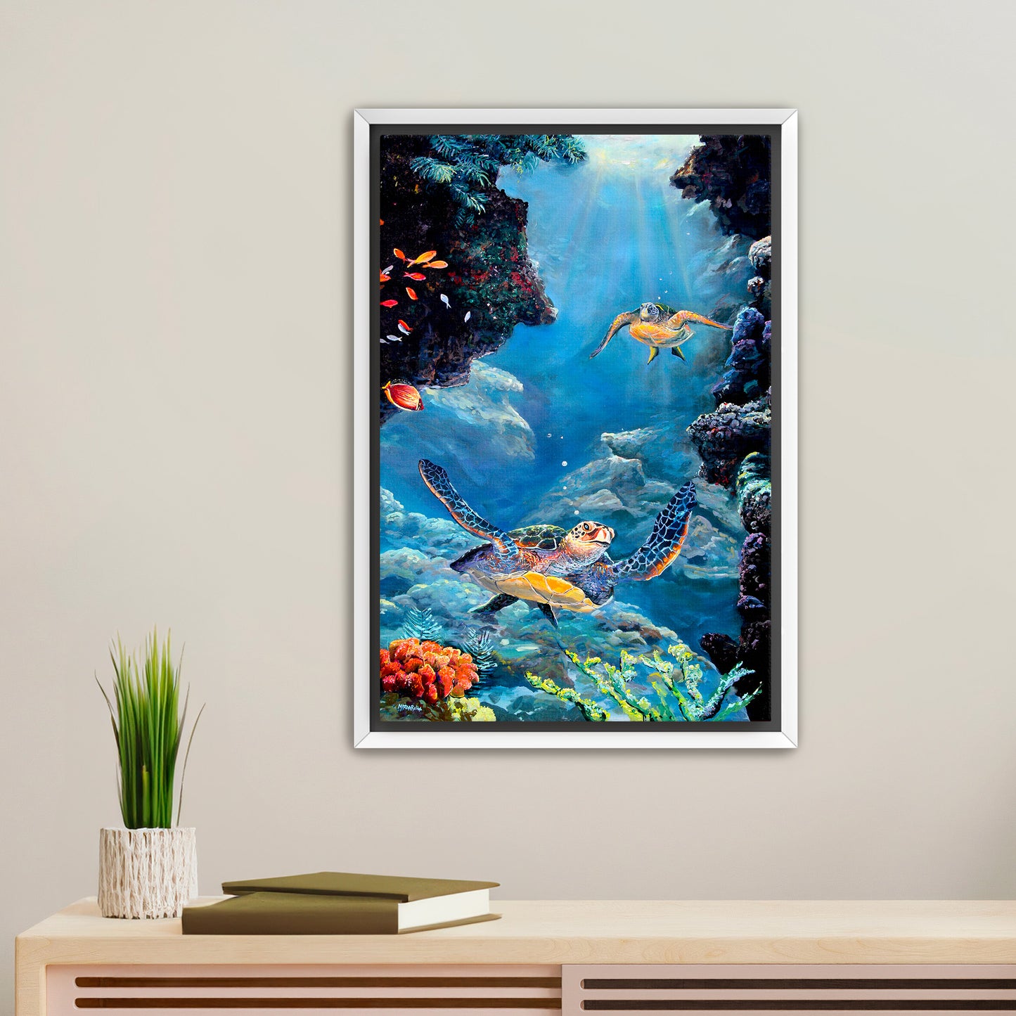 Underwater World of Wonder - Giclée on Canvas