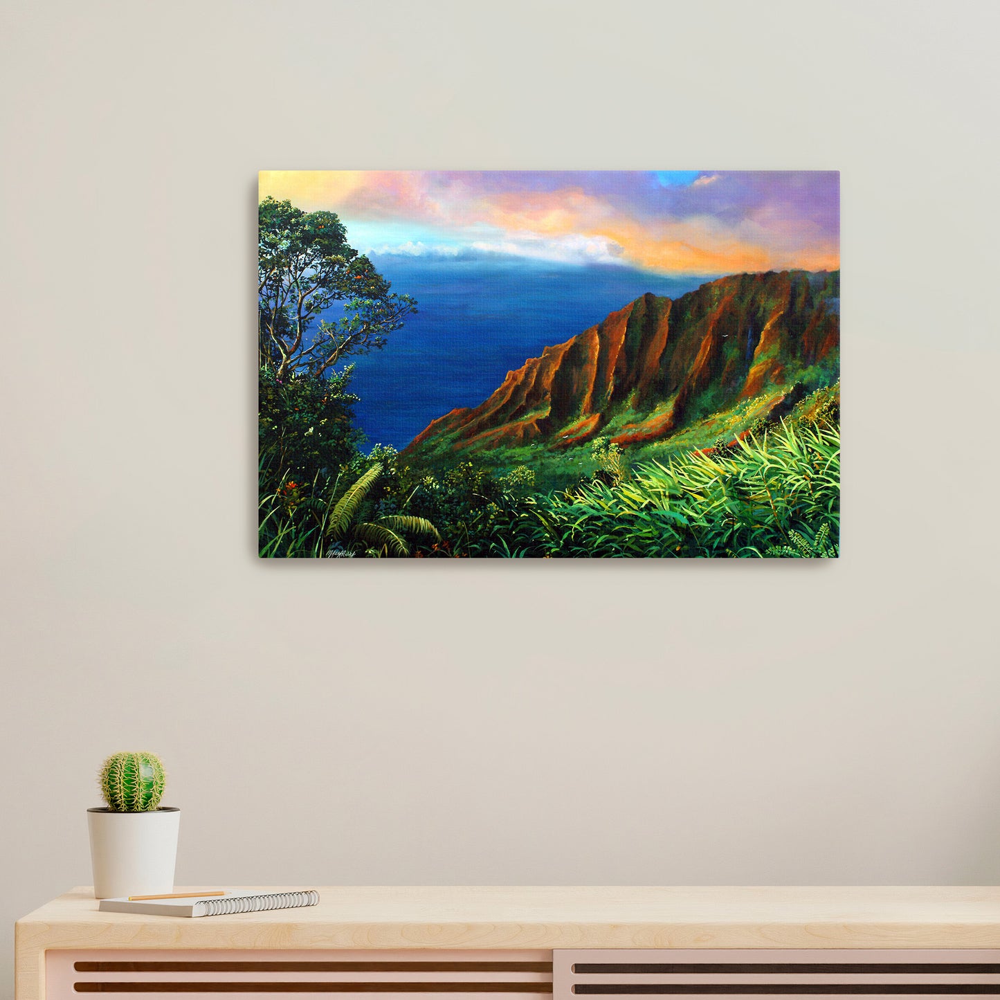 Kalalau Valley Lookout - Giclée on Metal