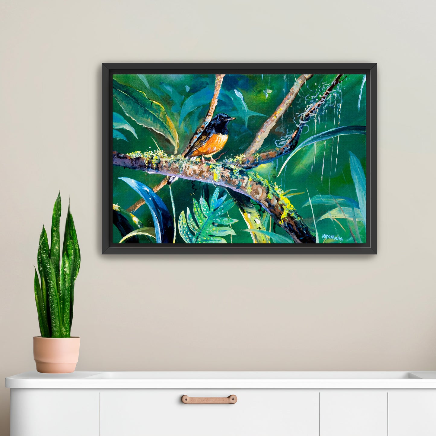 Shama's Emerald Forest - Giclée on Canvas