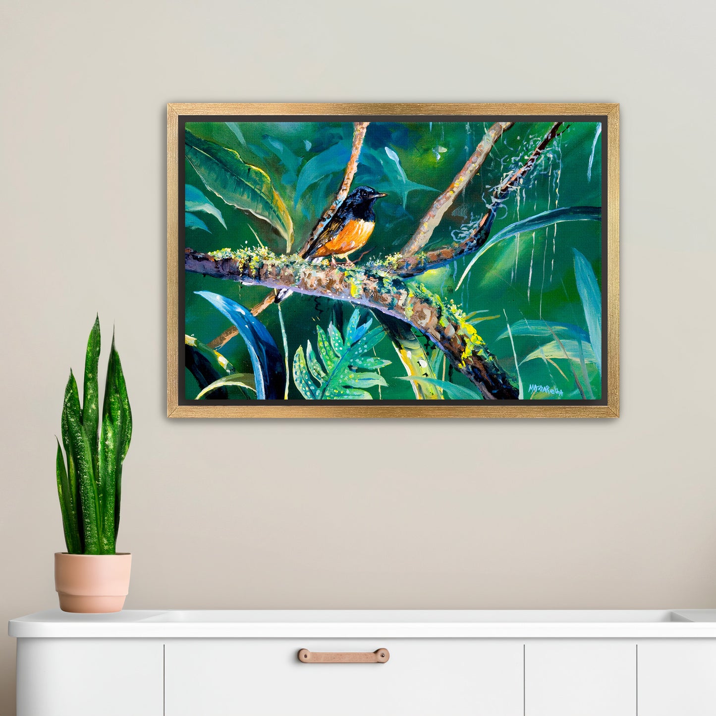 Shama's Emerald Forest - Giclée on Canvas