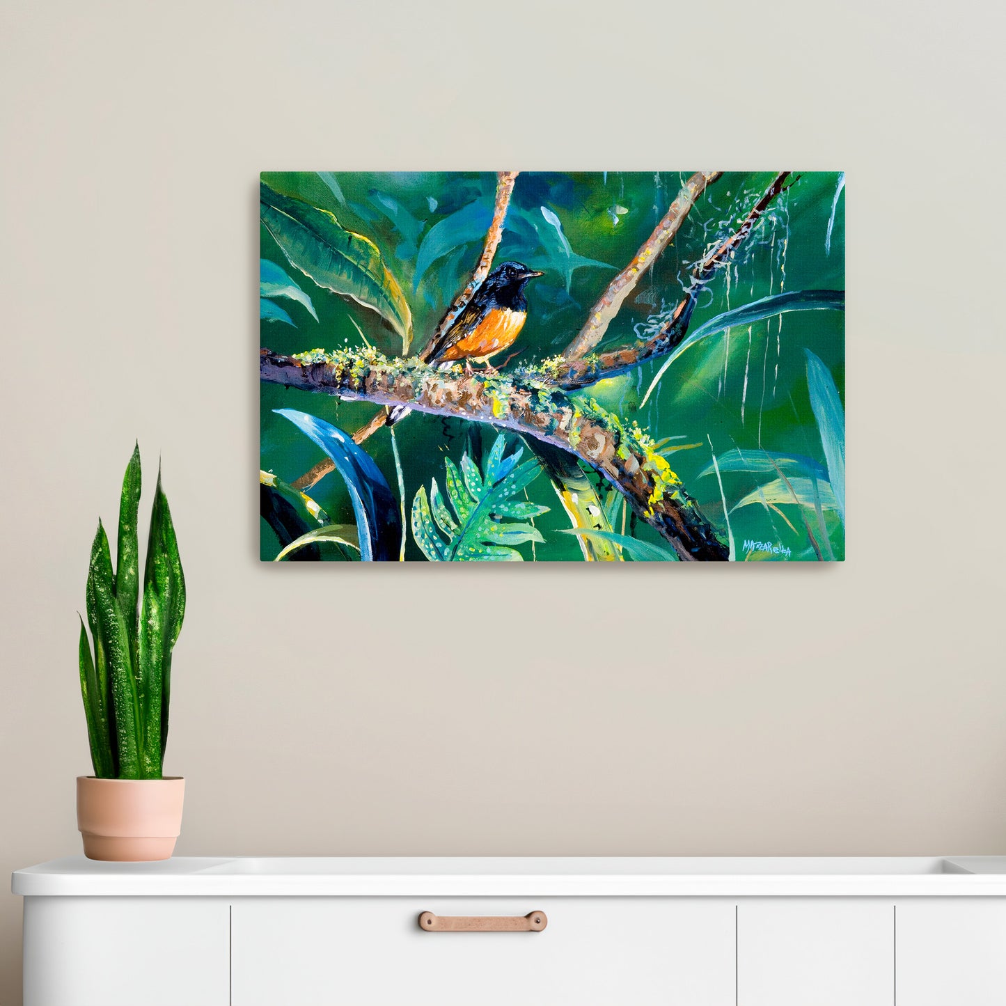 Shama's Emerald Forest - Giclée on Canvas