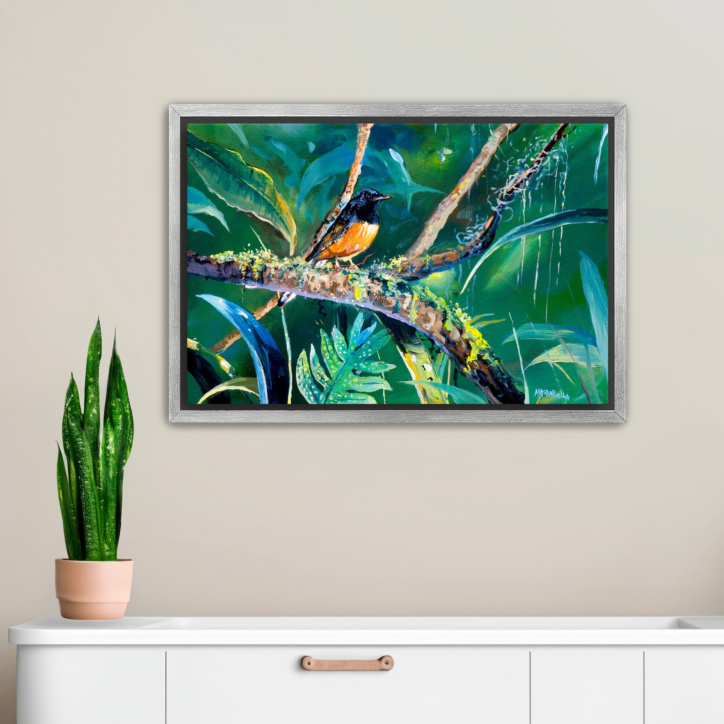 Shama's Emerald Forest - Giclée on Canvas