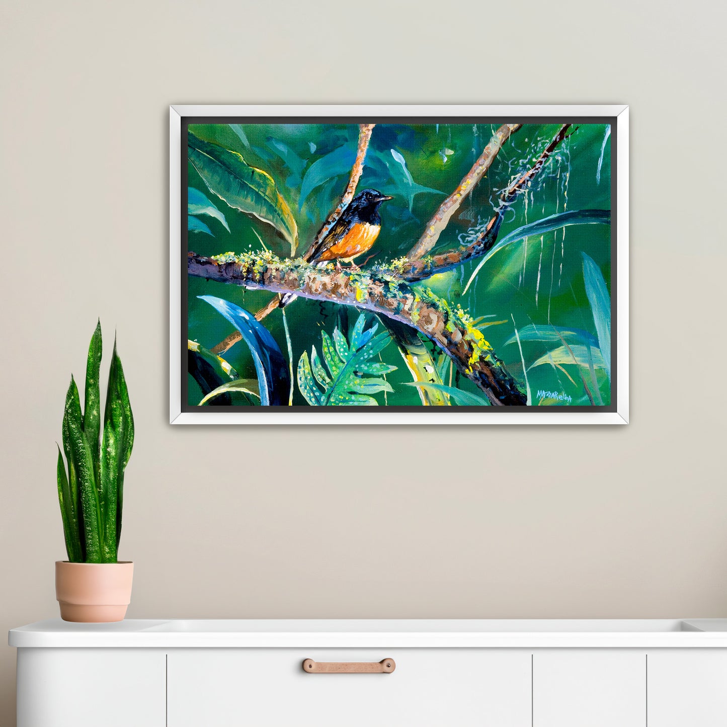 Shama's Emerald Forest - Giclée on Canvas