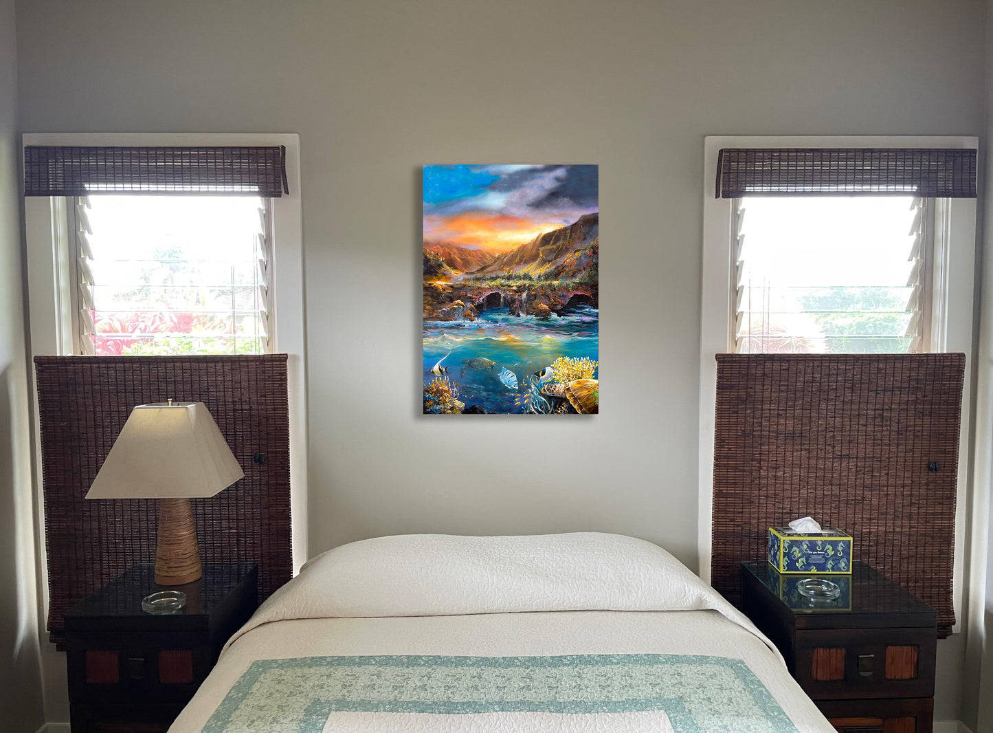 Above And Below Na Pali - Giclée on Canvas