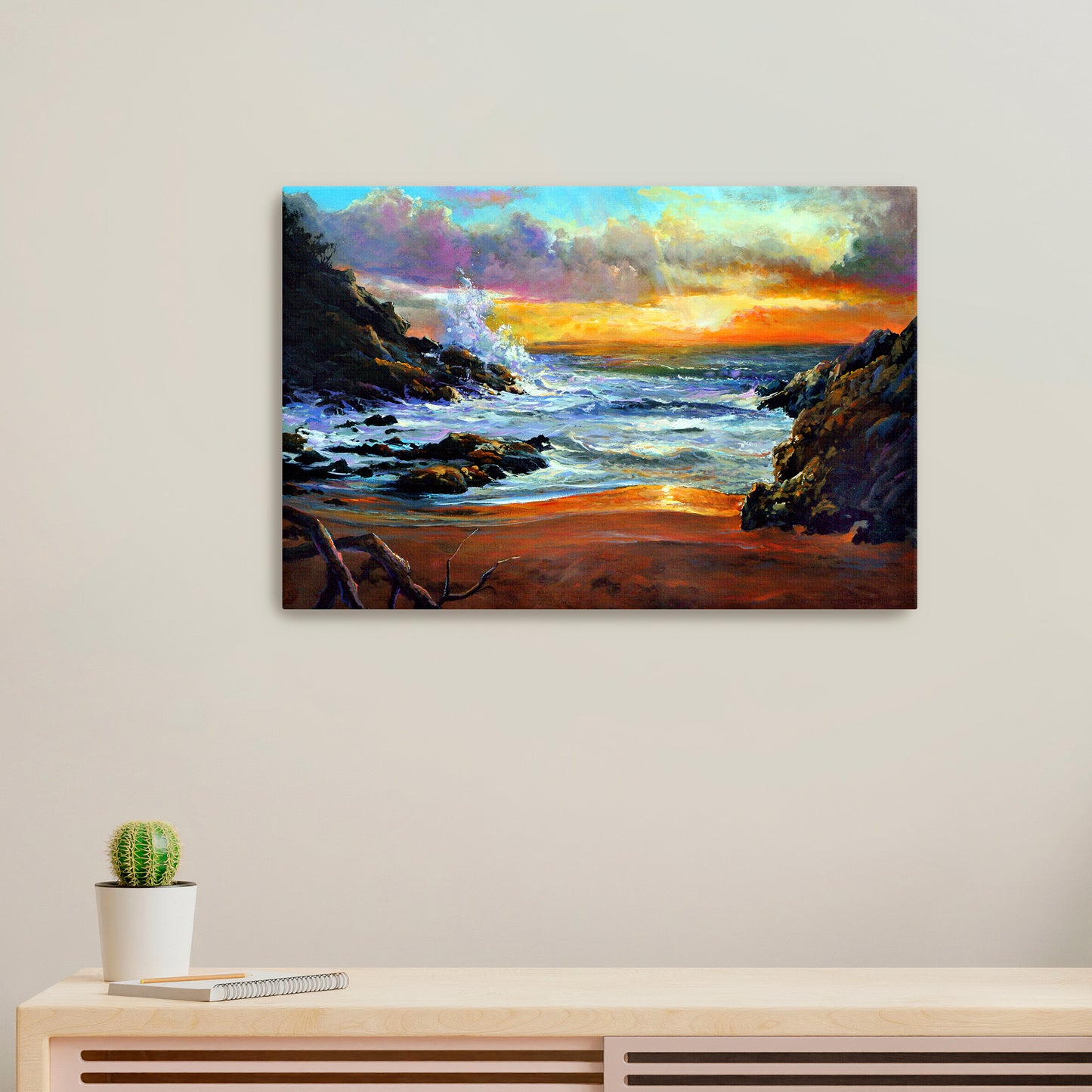 Cotton Candy Sunset - Giclée on Canvas