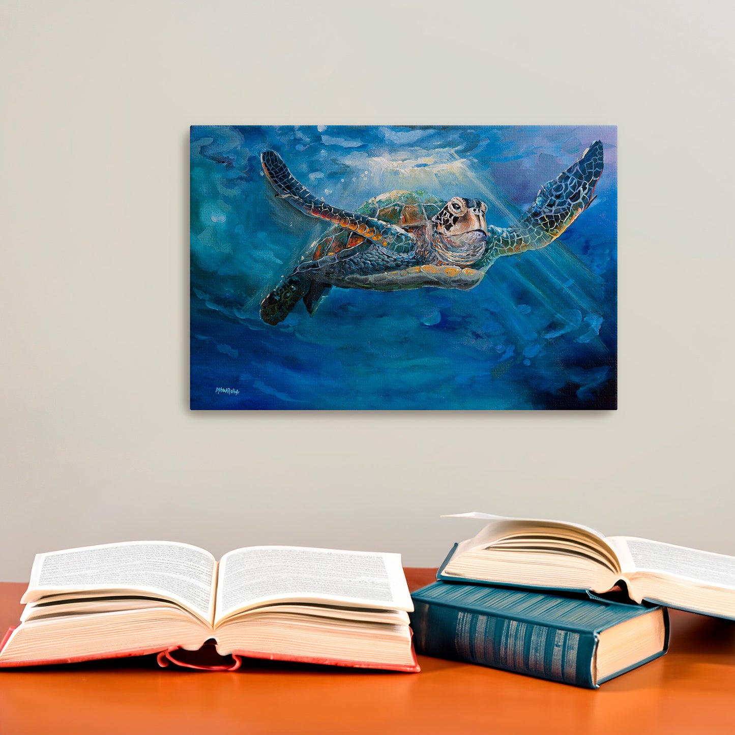 Ocean Jedi Turtle - Giclée on Canvas