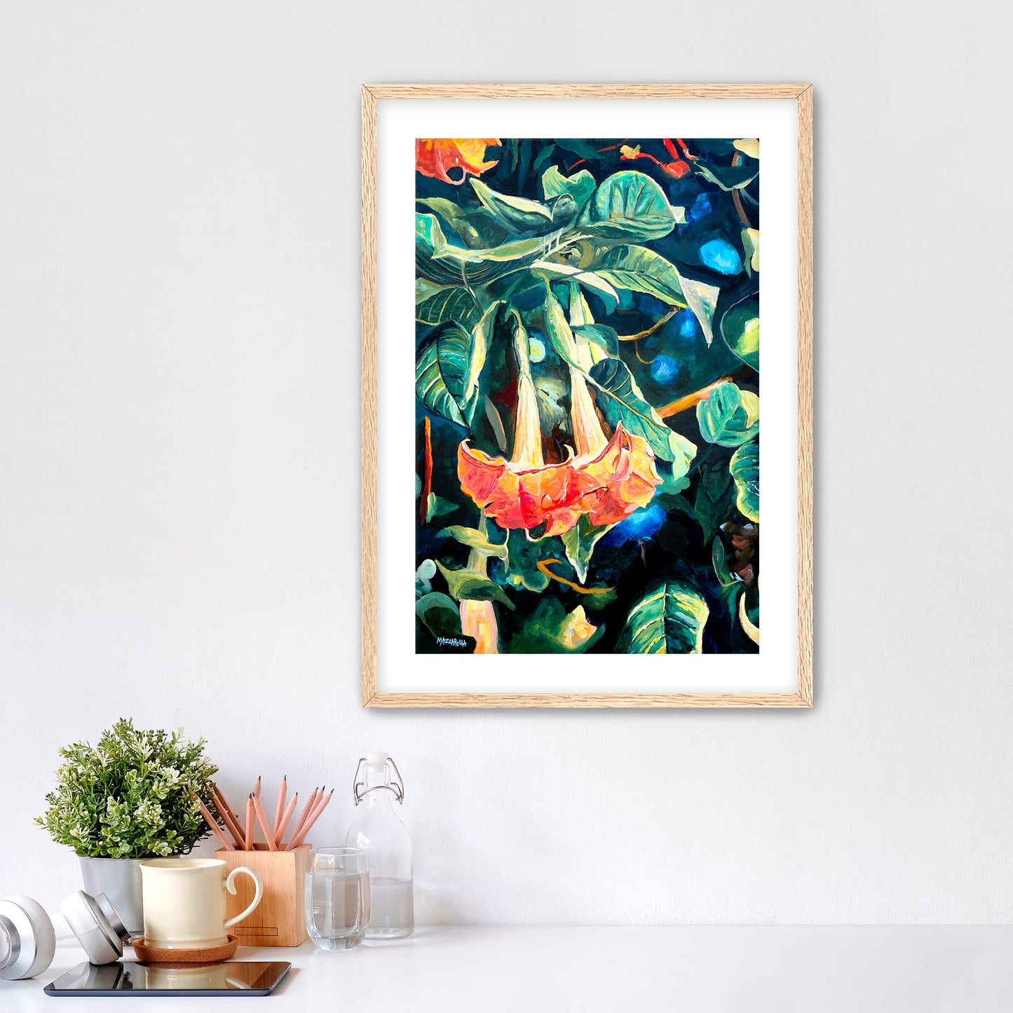 Trumpets in Bloom - Giclée on Paper