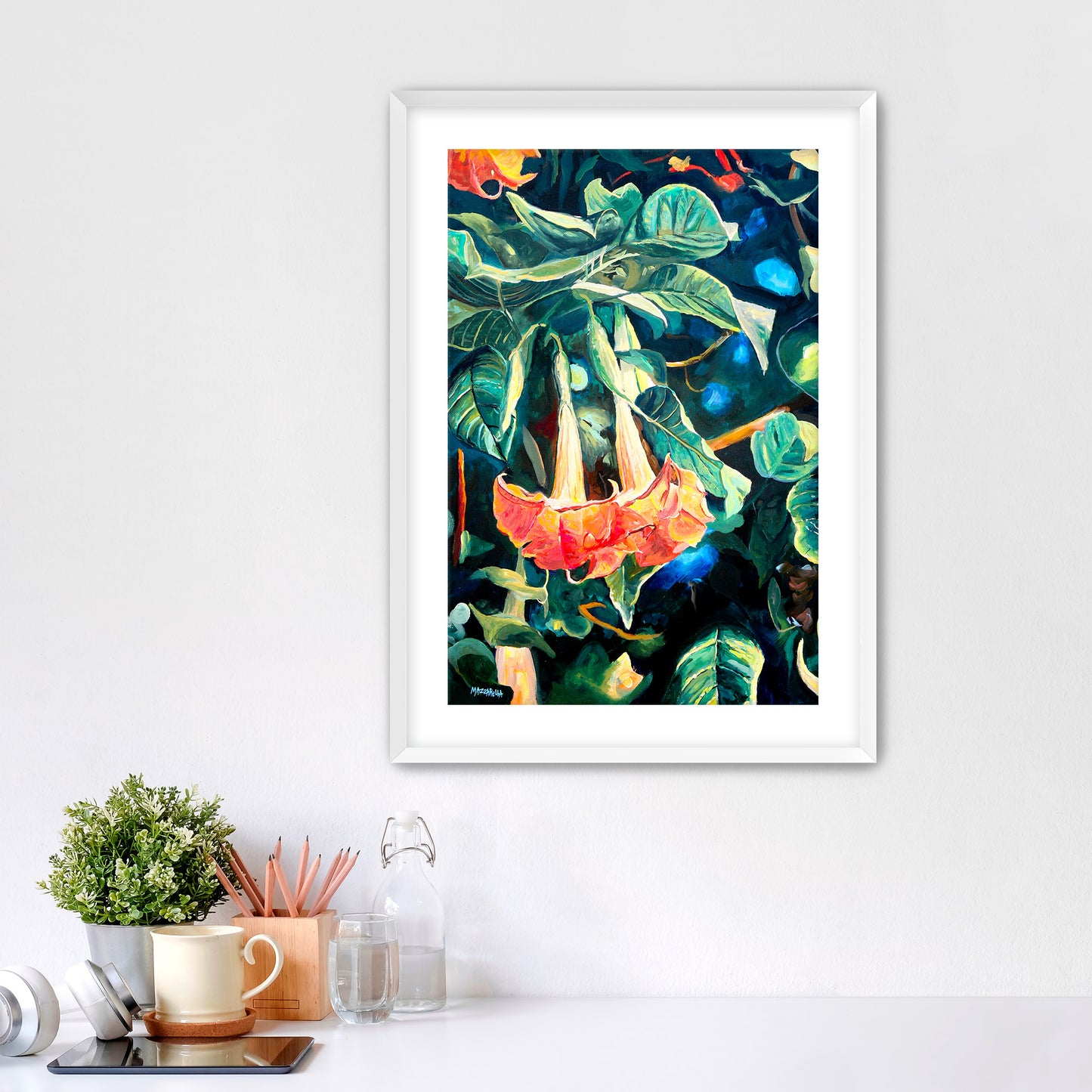 Trumpets in Bloom - Giclée on Paper