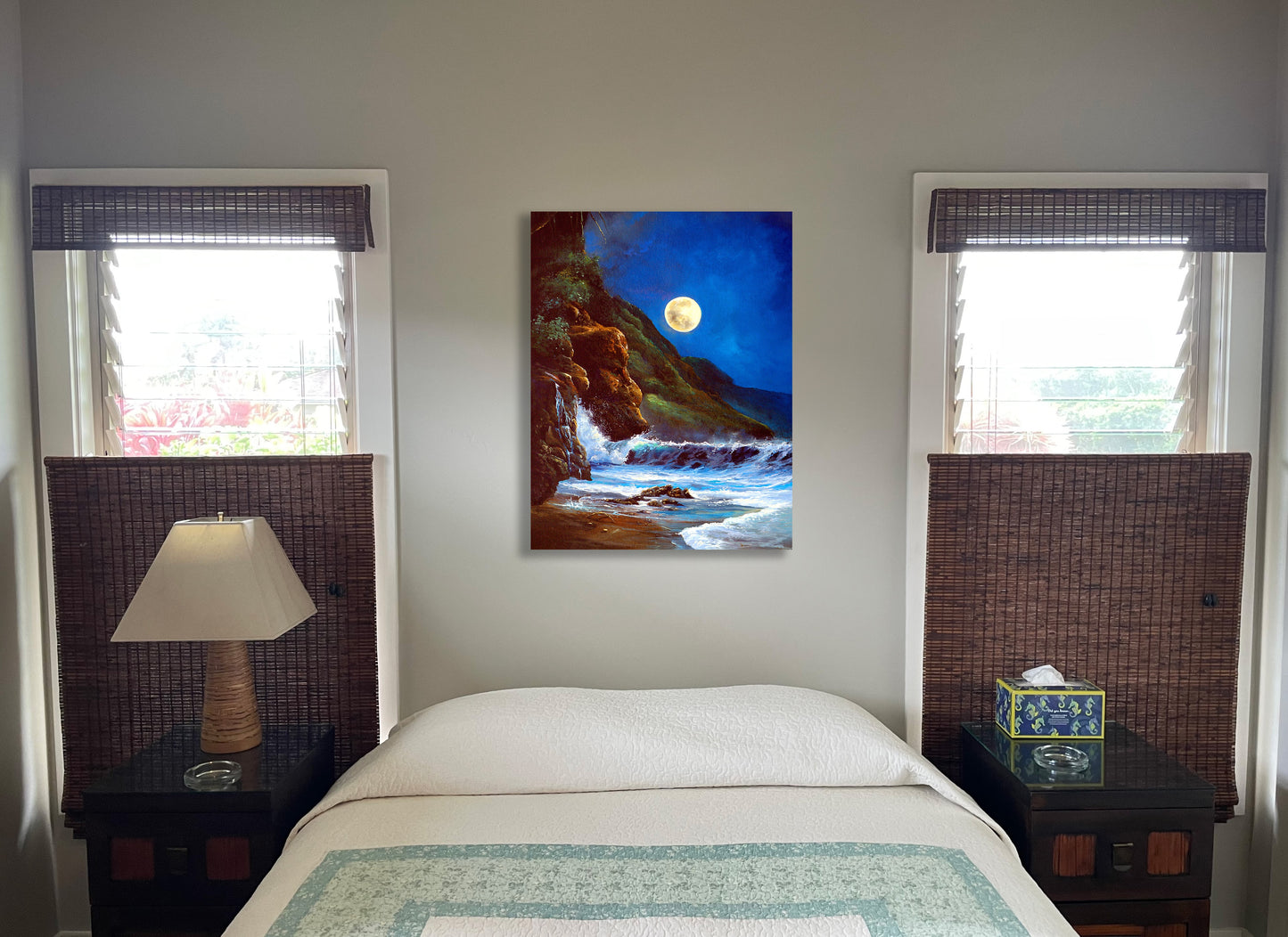 Makana Moon - Giclée on Canvas