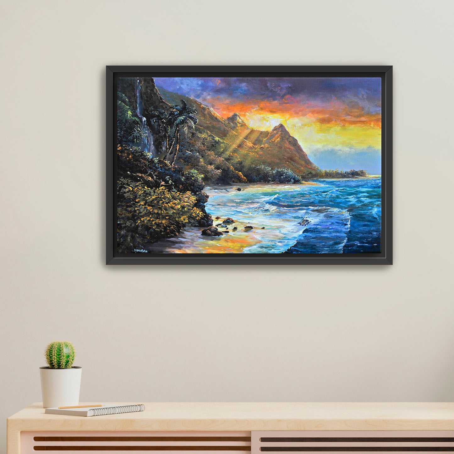 Golden Shores of Kauai - Giclée on Canvas