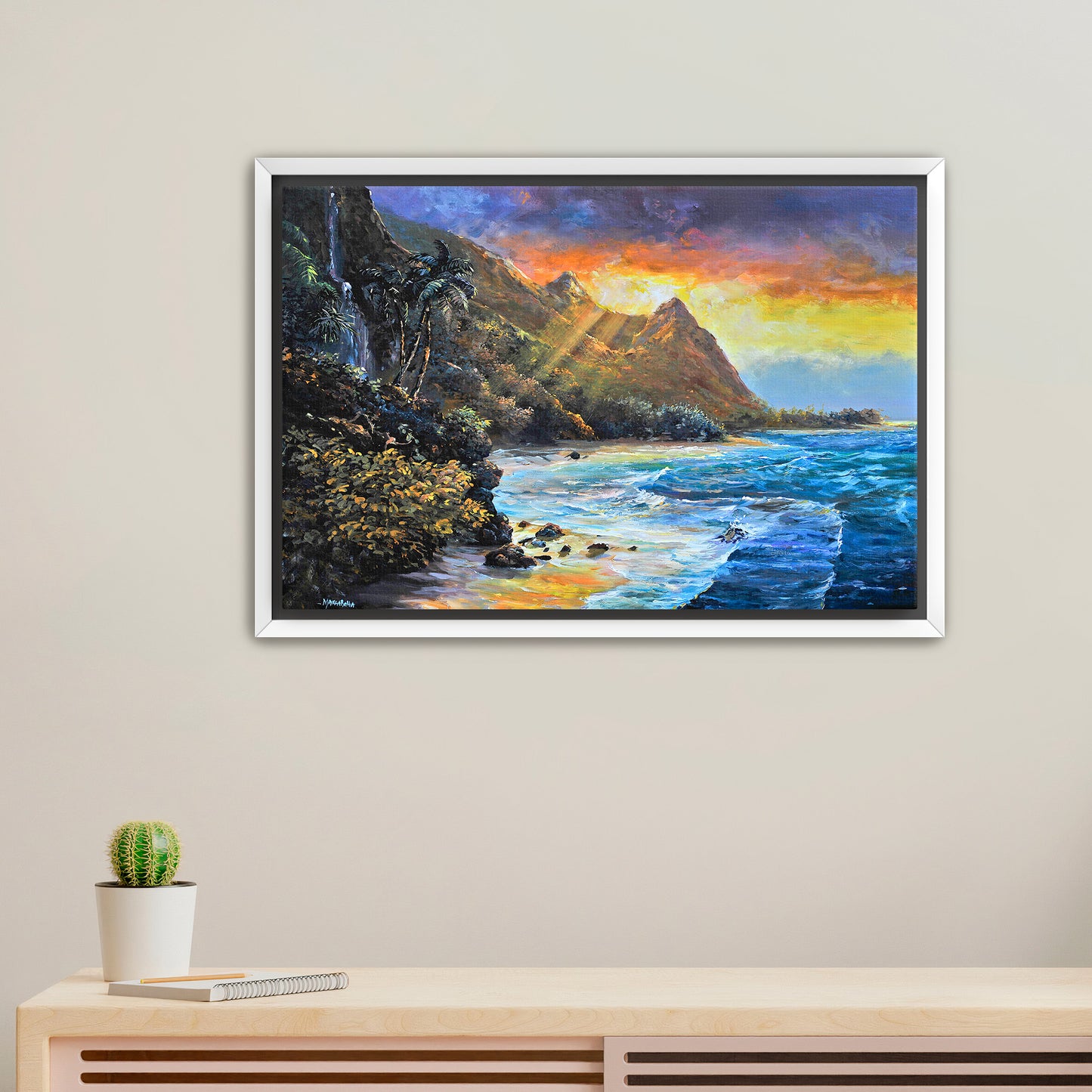 Golden Shores of Kauai - Giclée on Canvas