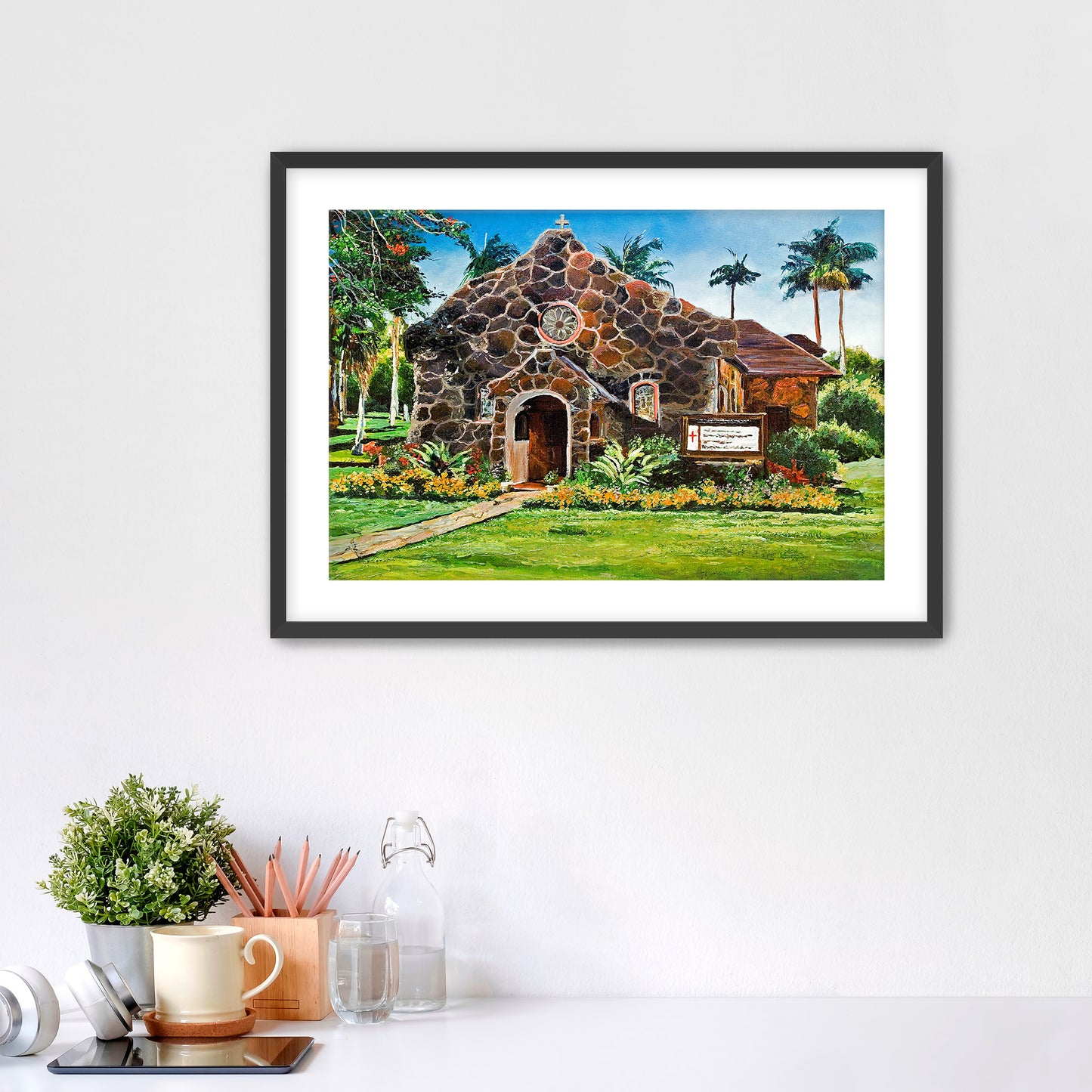 Kilauea Stone Church - Giclée on Paper