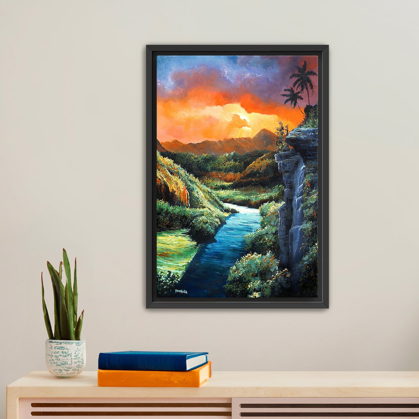 Wailua River Sunset - Giclée on Canvas