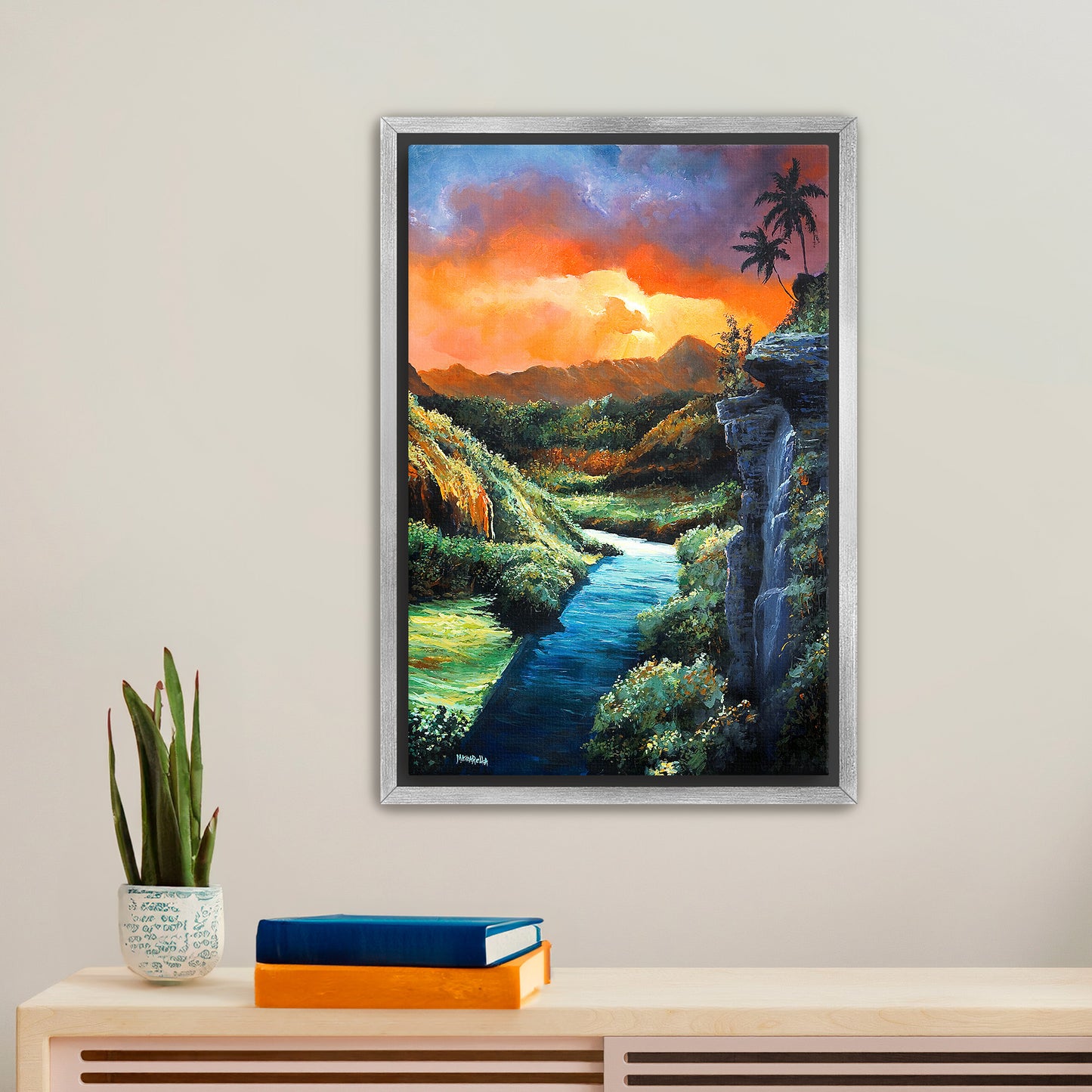 Wailua River Sunset - Giclée on Canvas