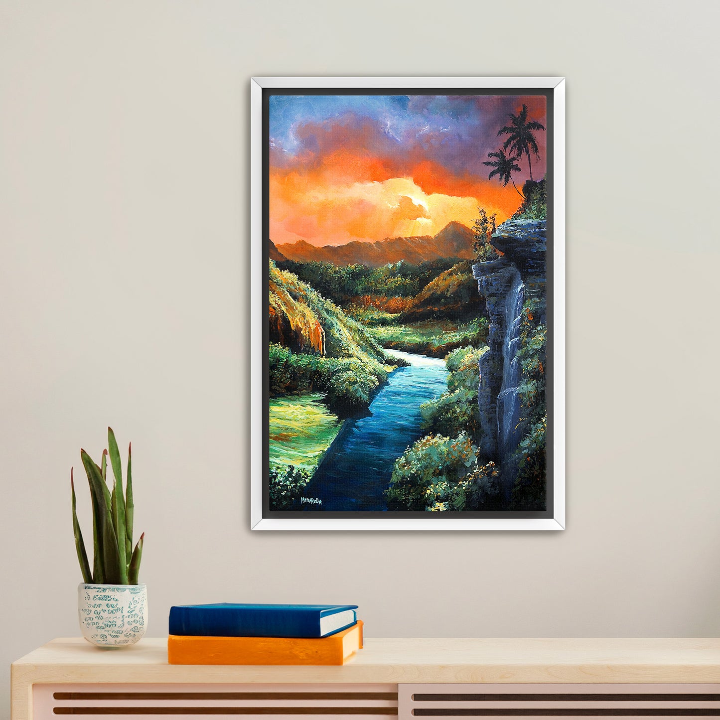 Wailua River Sunset - Giclée on Canvas