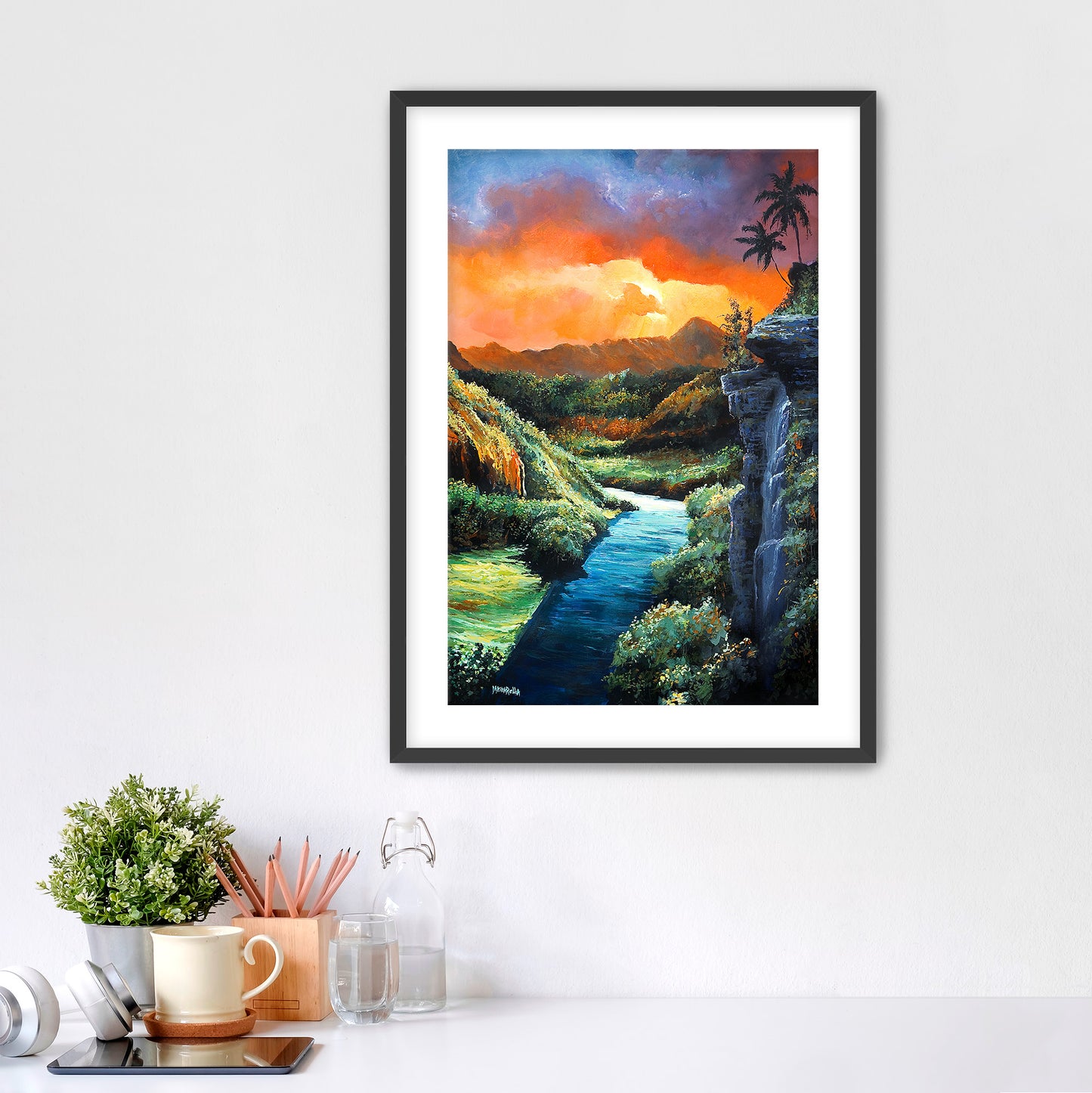 Wailua River Sunset - Giclée on Paper