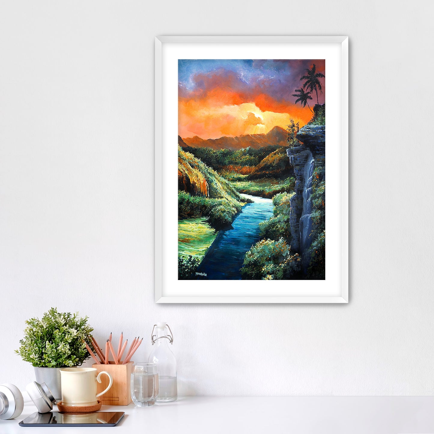 Wailua River Sunset - Giclée on Paper