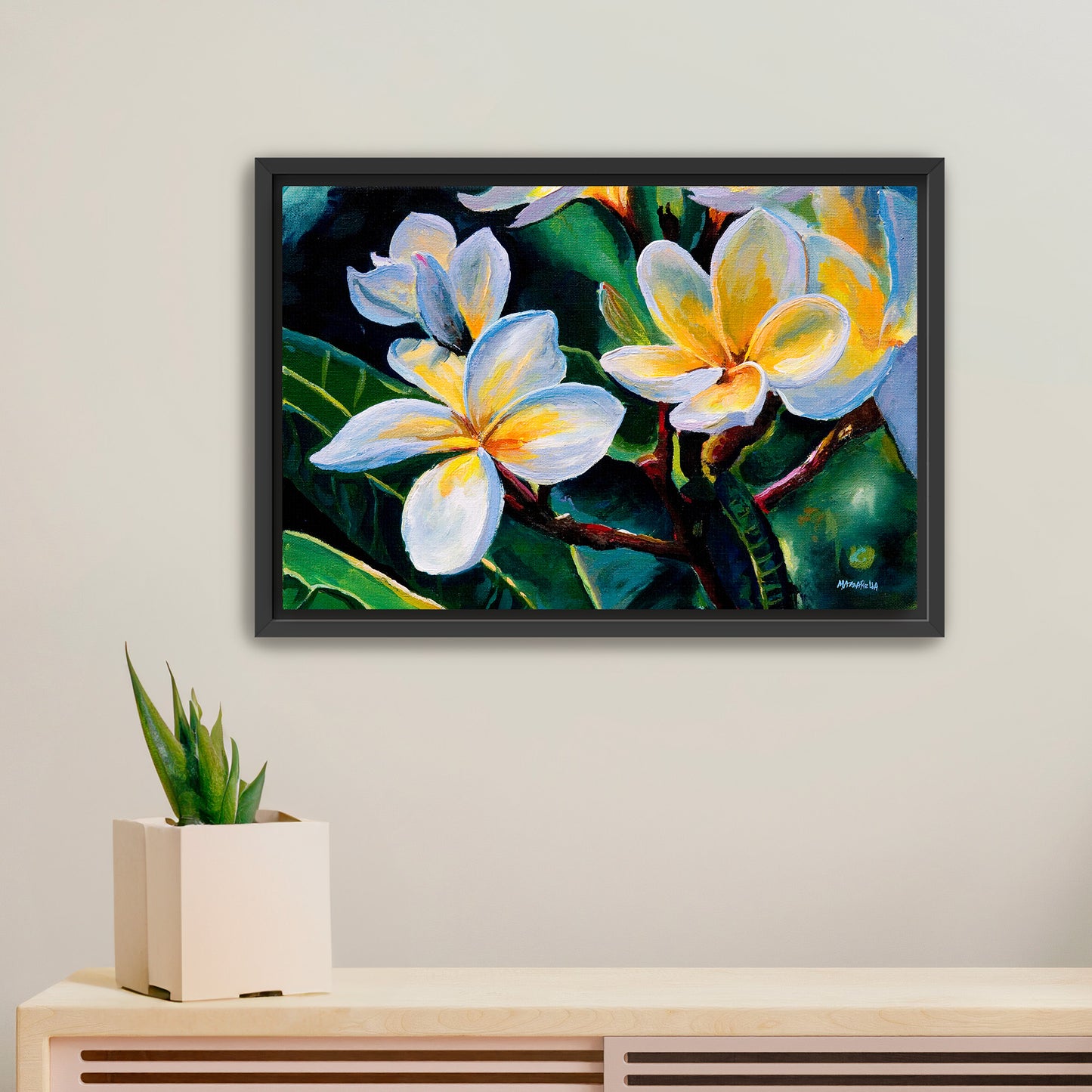 Plumeria Sunshine - Giclée on Canvas