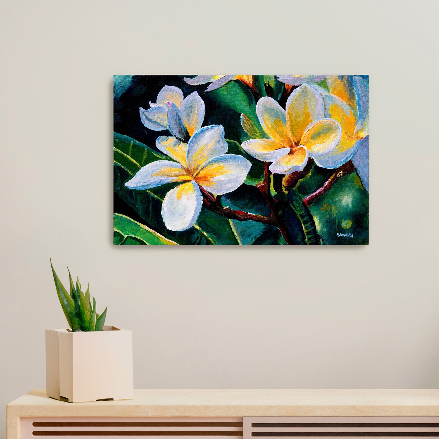 Plumeria Sunshine - Giclée on Canvas