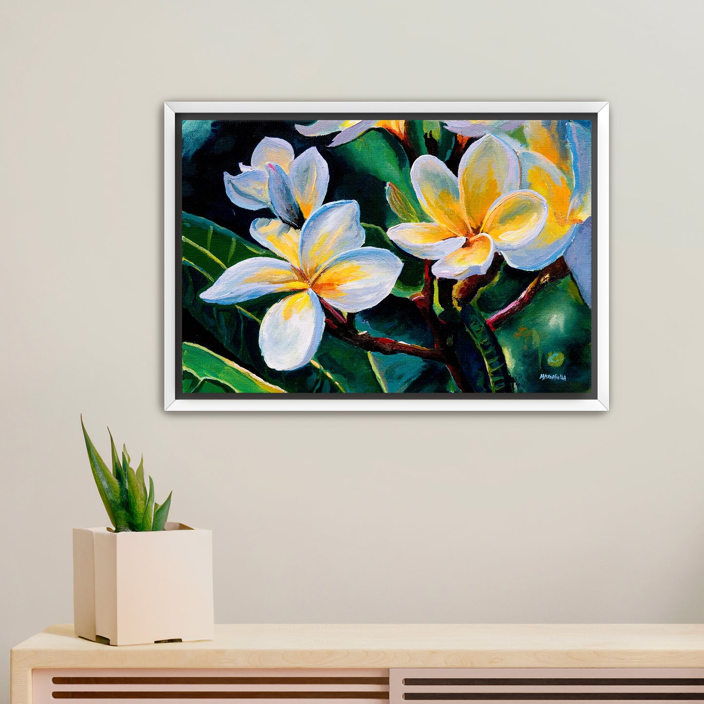 Plumeria Sunshine - Giclée on Canvas