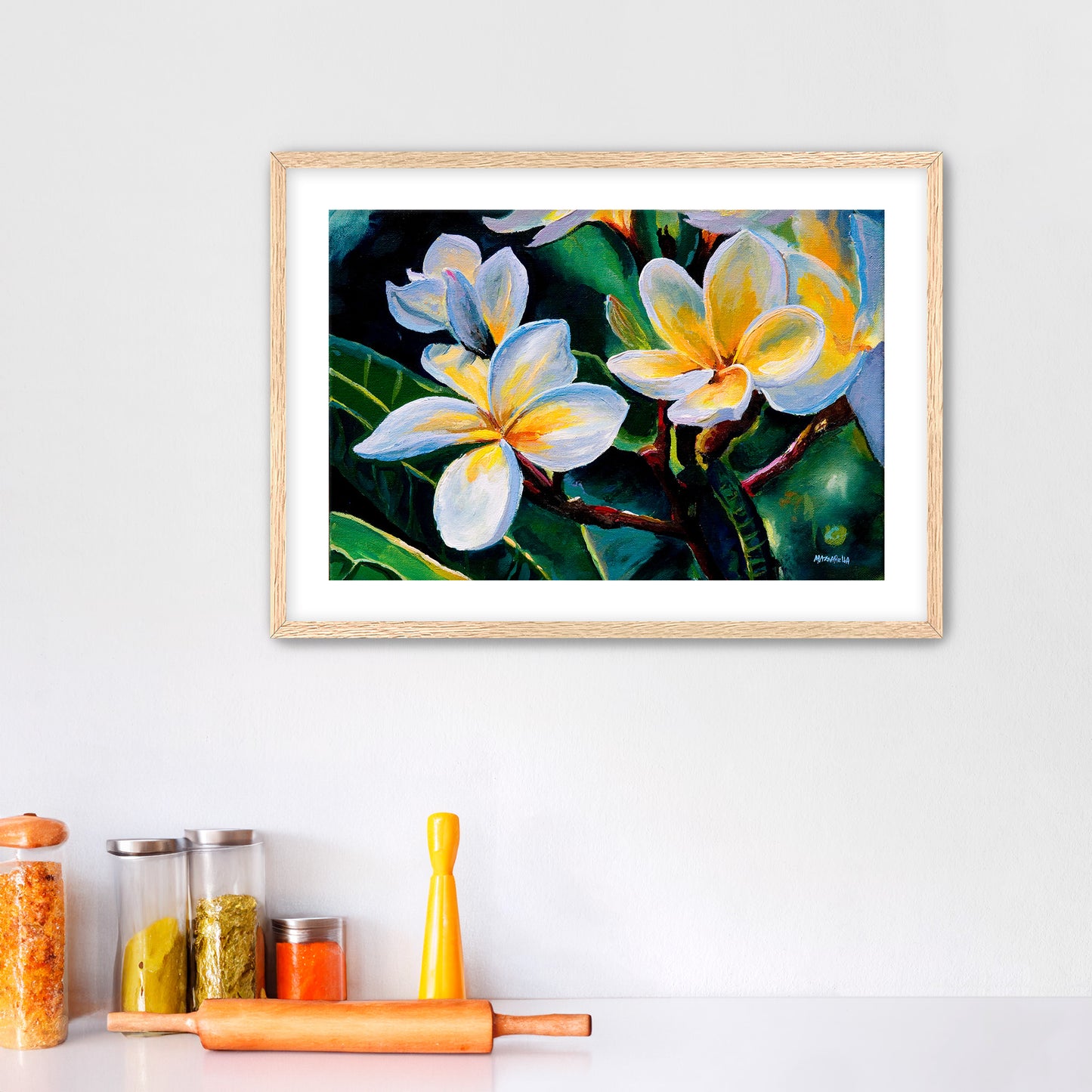 Plumeria Sunshine - Giclée on Paper