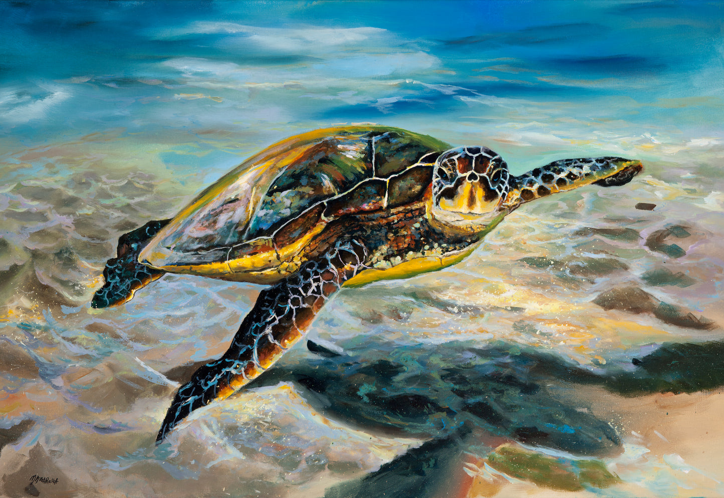 Honu in Ha'ena - Giclée on Paper