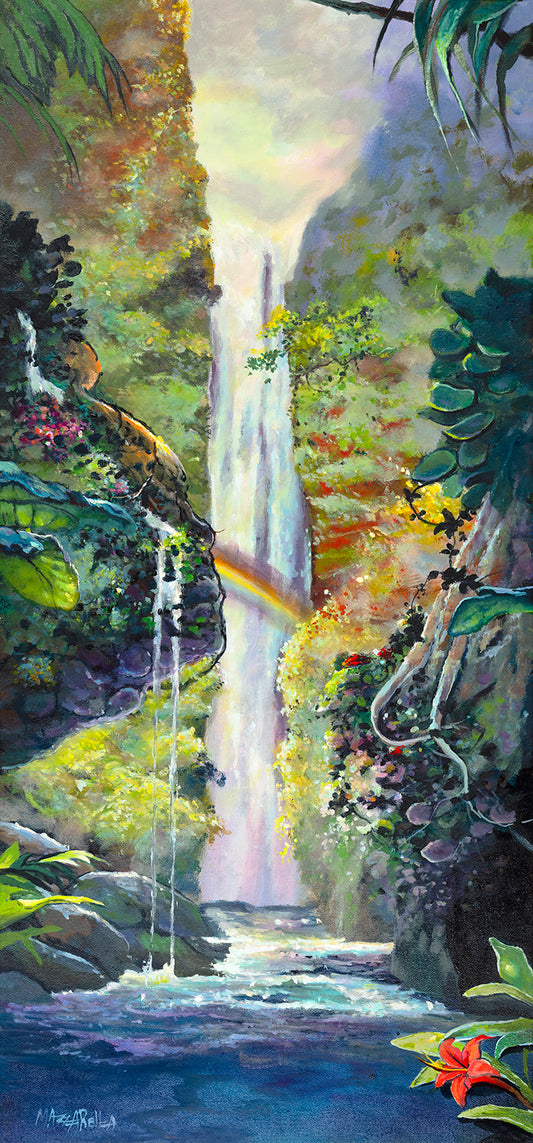 Waterfall - Giclée on Metal