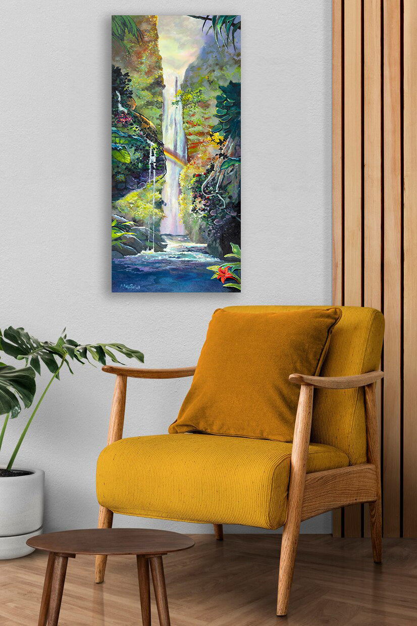 Waterfall - Giclée on Metal