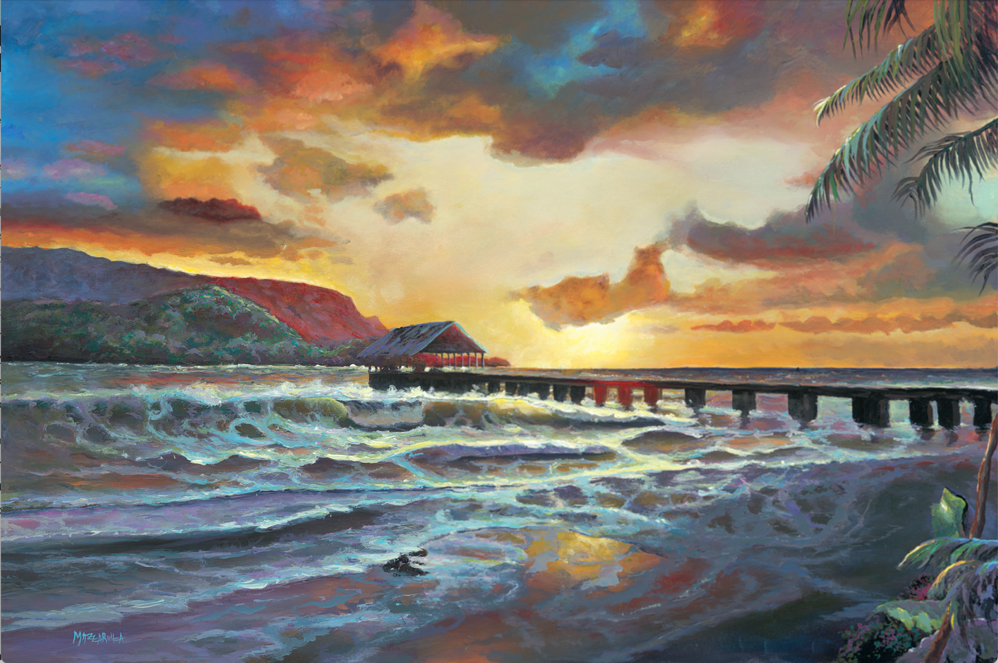 Aloha Friday in Hanalei - Giclée on Metal