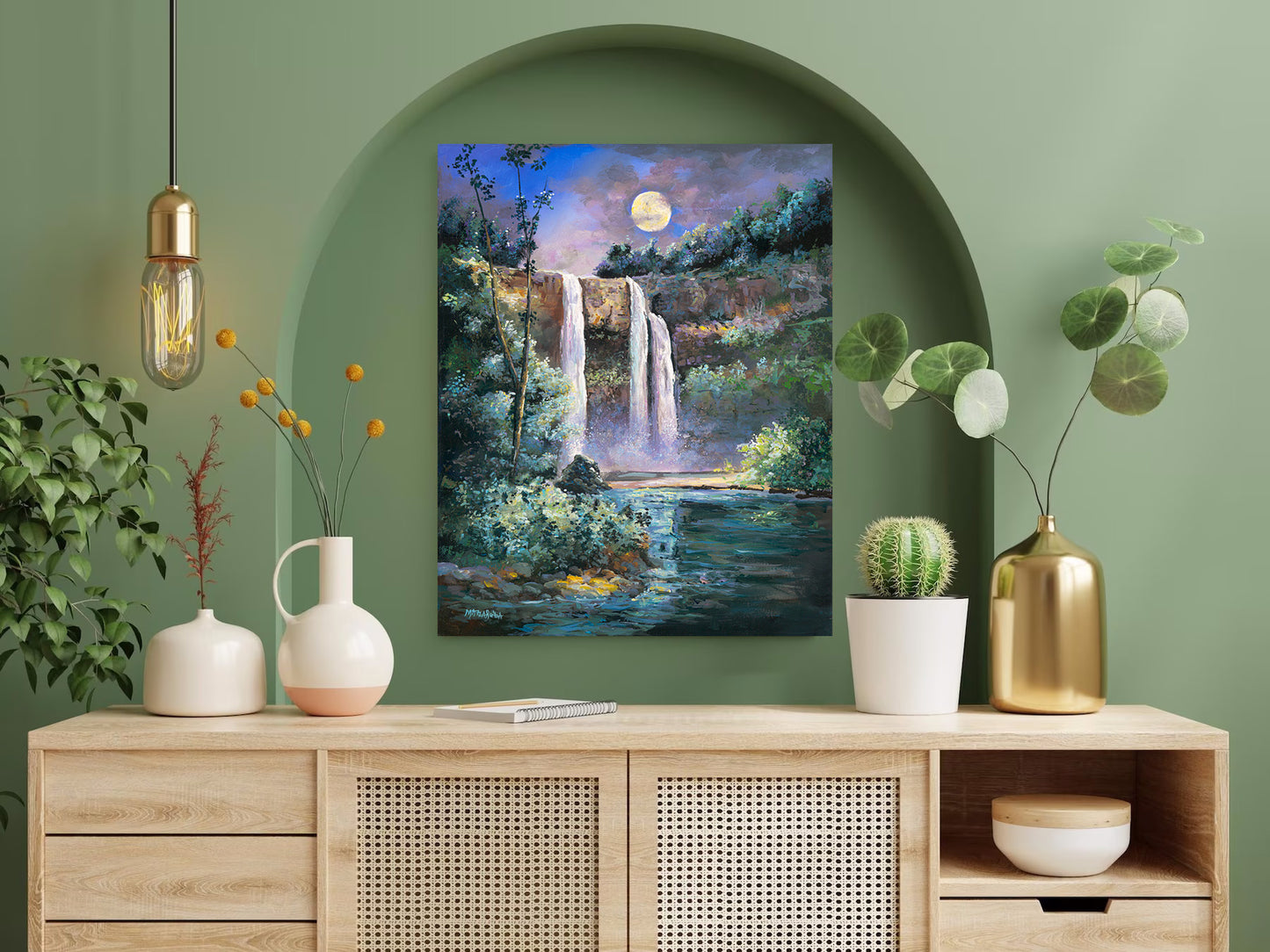 Wailua Falls - Giclée on Canvas