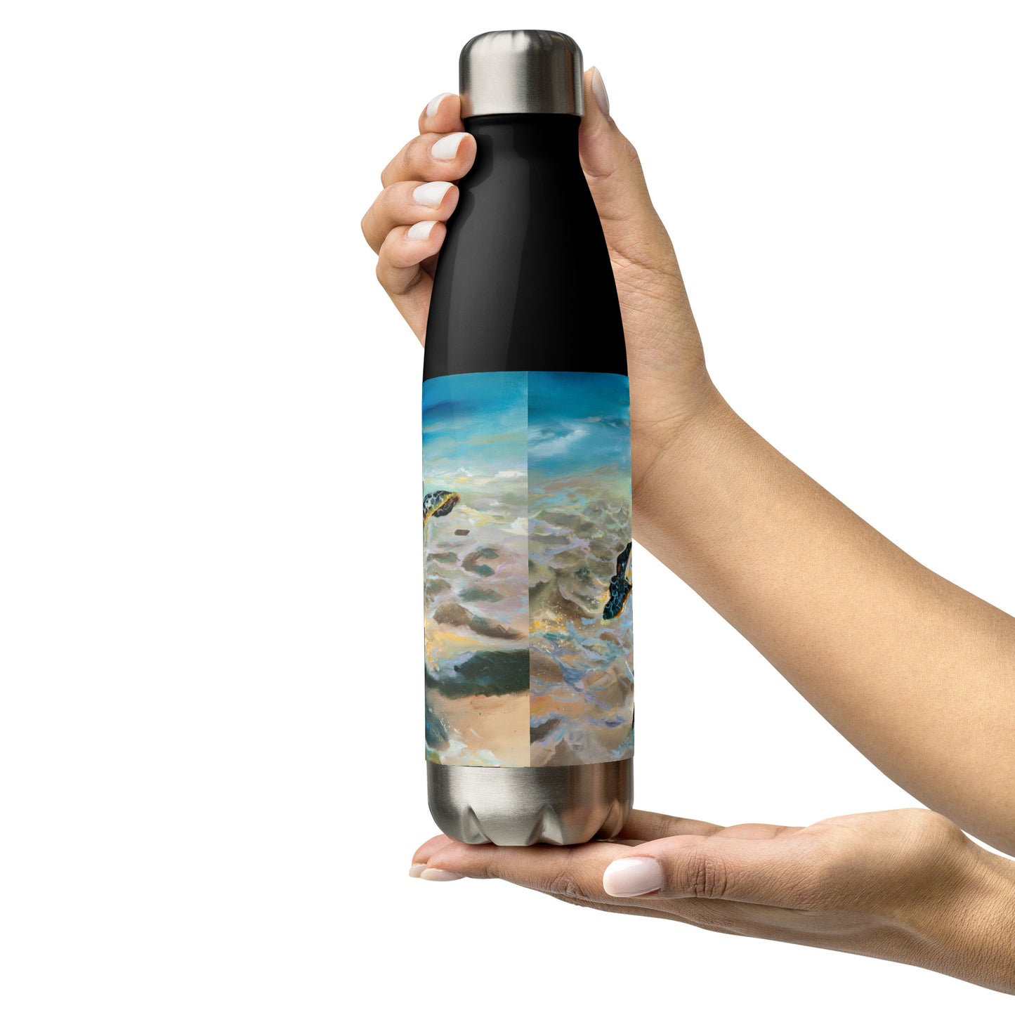 Honu in Ha'ena - Stainless steel water bottle