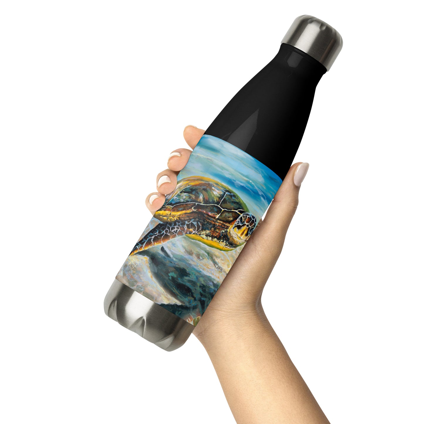 Honu in Ha'ena - Stainless steel water bottle