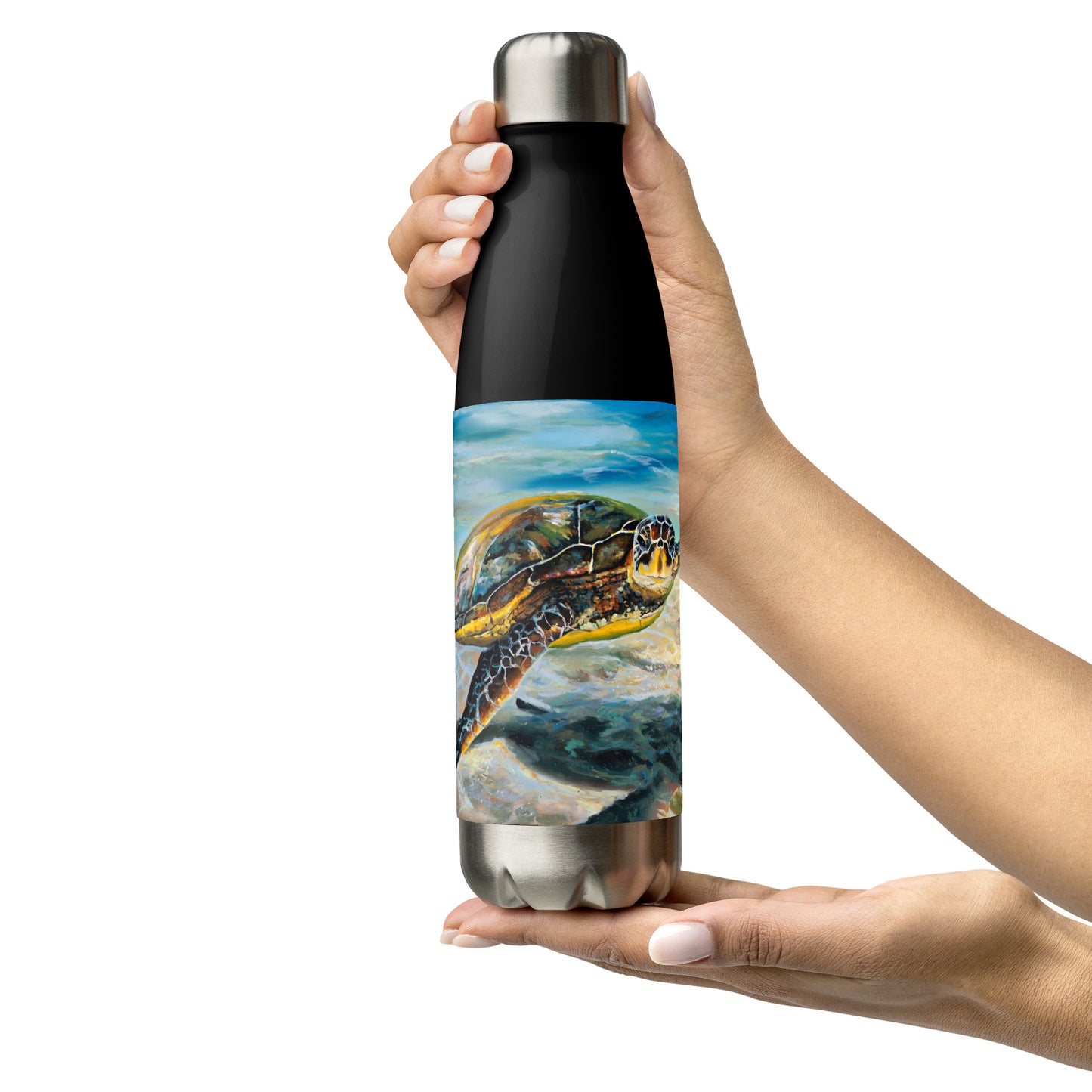 Honu in Ha'ena - Stainless steel water bottle