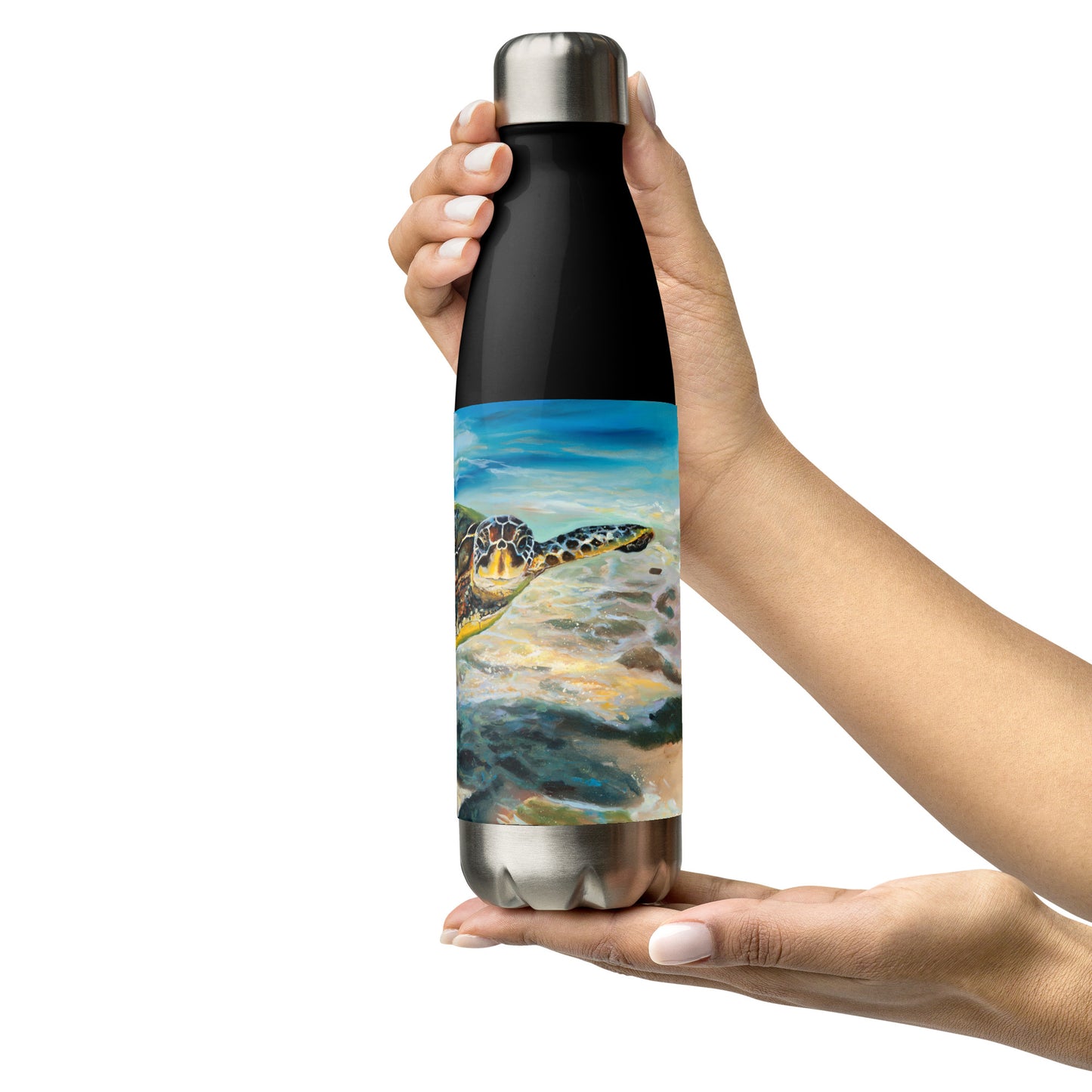 Honu in Ha'ena - Stainless steel water bottle