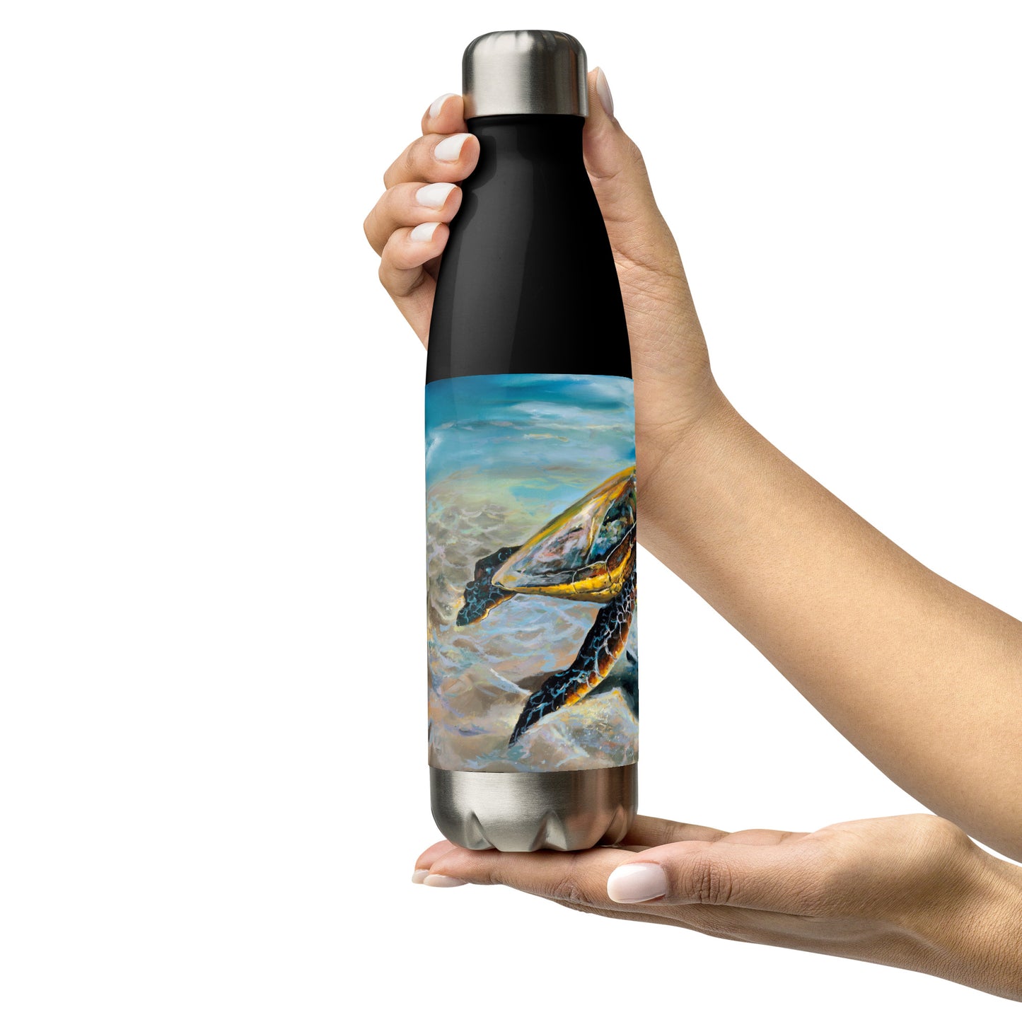 Honu in Ha'ena - Stainless steel water bottle